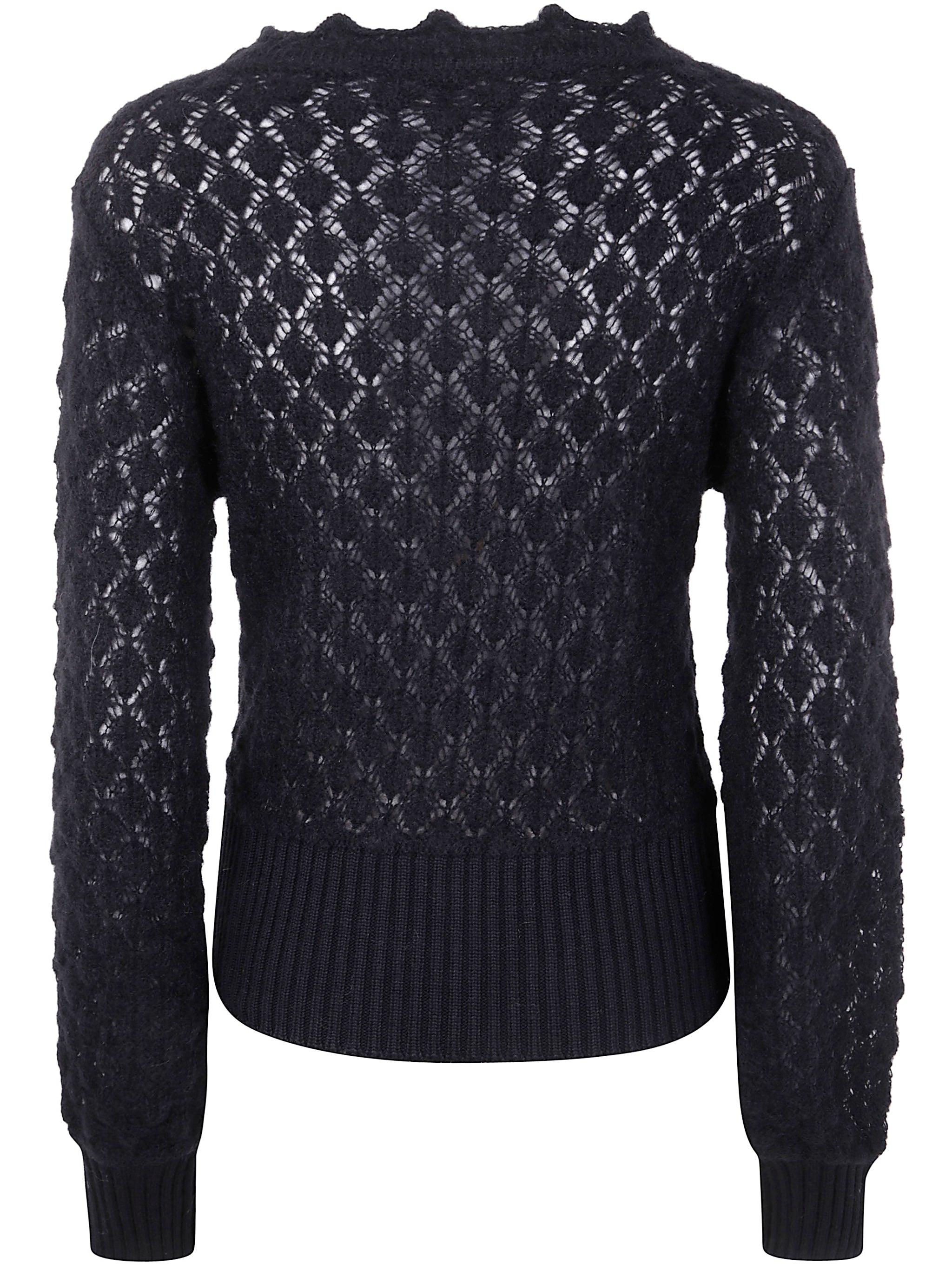 BLUMARINE Crew Neck Knit Sweater
