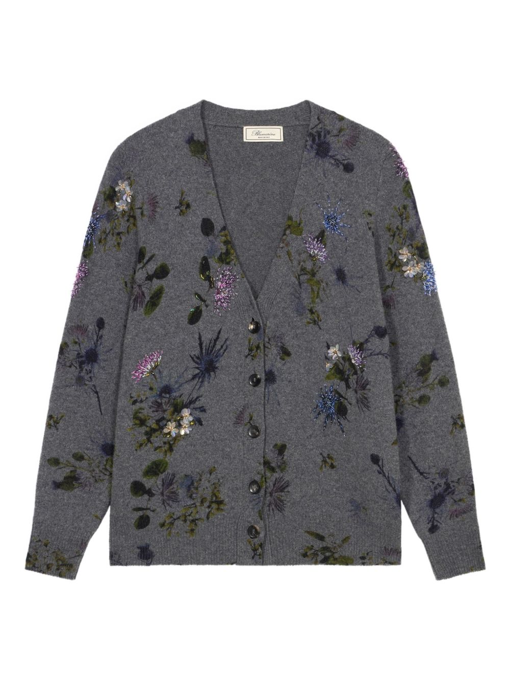 BLUMARINE Elegant Printed Cardigan Knit Sweater for Women