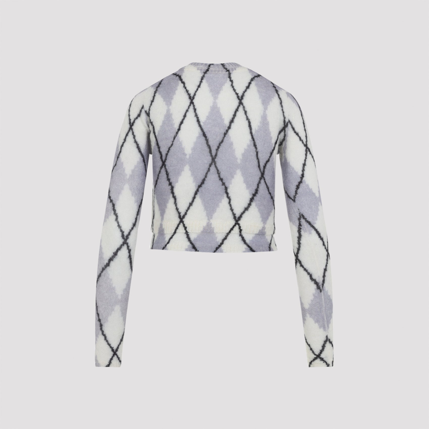 ACNE STUDIOS Elegant Mohair Sweater with Argyle Pattern