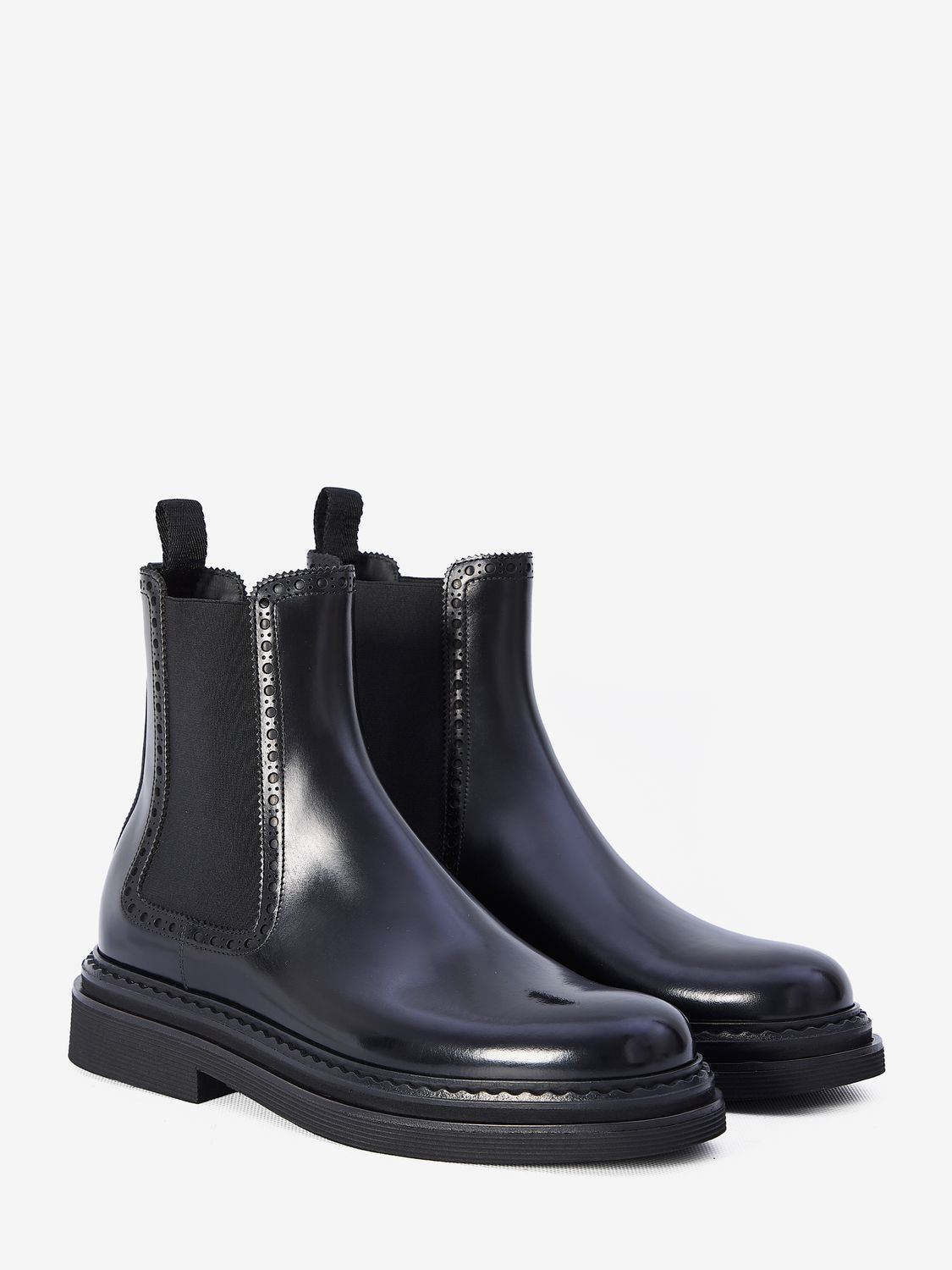 DOLCE & GABBANA Leather Ankle Boot for Men
