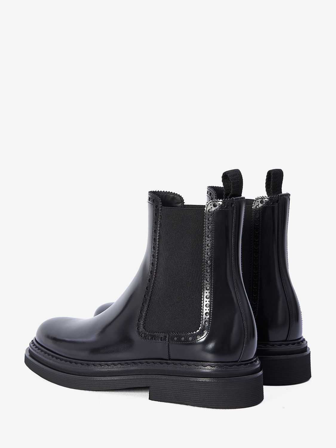 DOLCE & GABBANA Leather Ankle Boot for Men