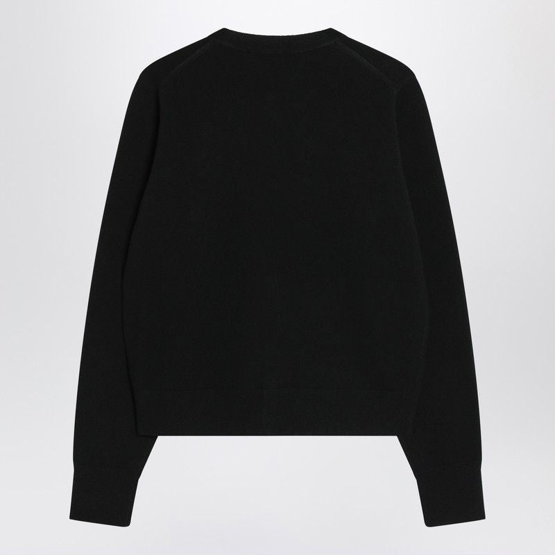 ACNE STUDIOS YAK WOOL CARDIGAN - WOMEN'S CREWNECK DESIGN
