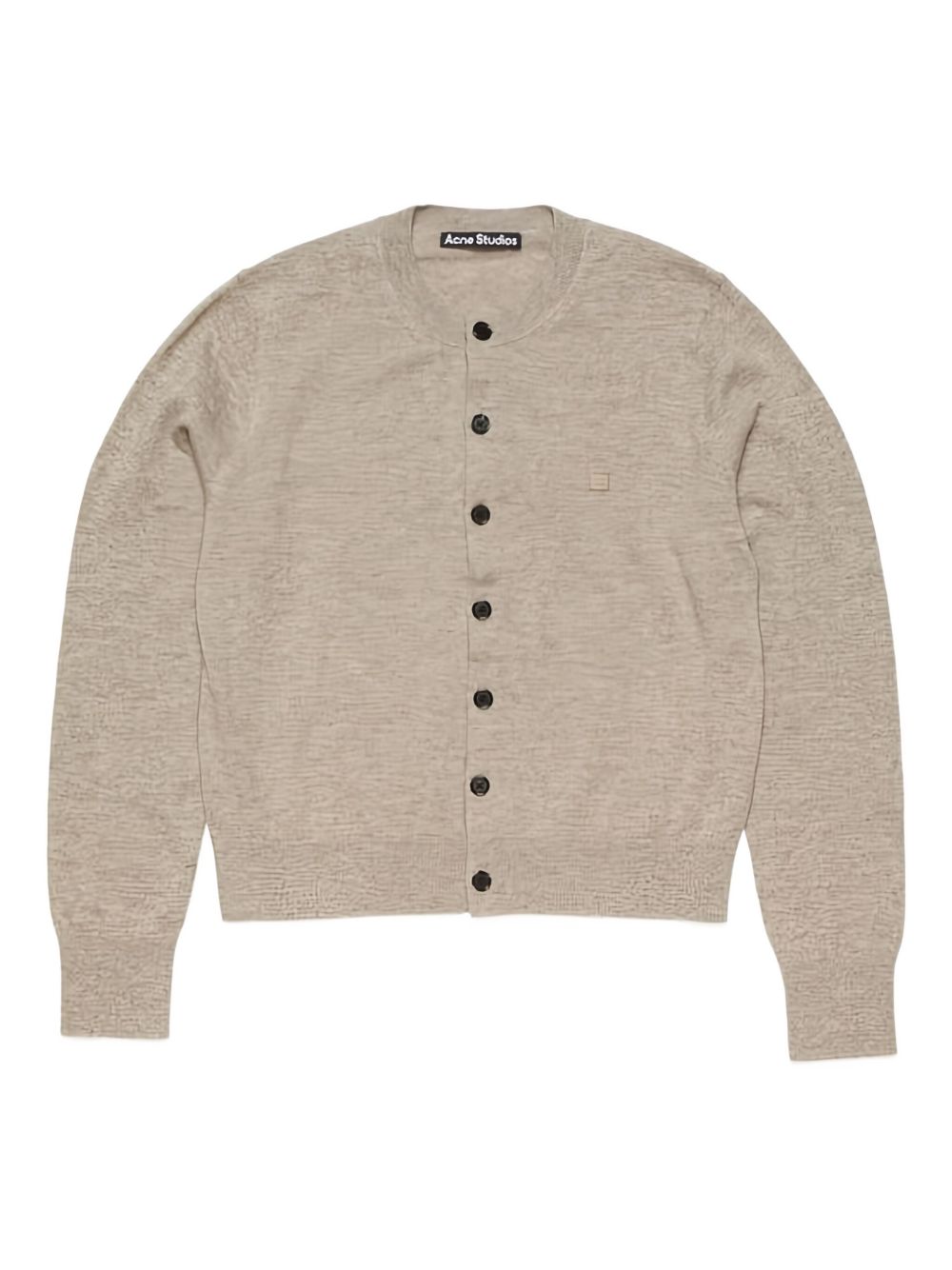 ACNE STUDIOS Wool Cardigan with Round Neck and Button Fastening