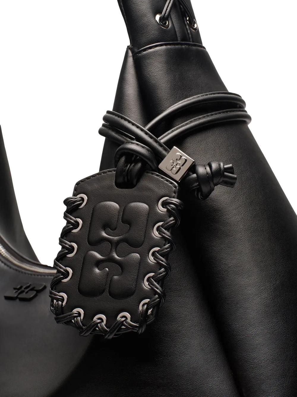 GANNI XXL Leather Shoulder Handbag