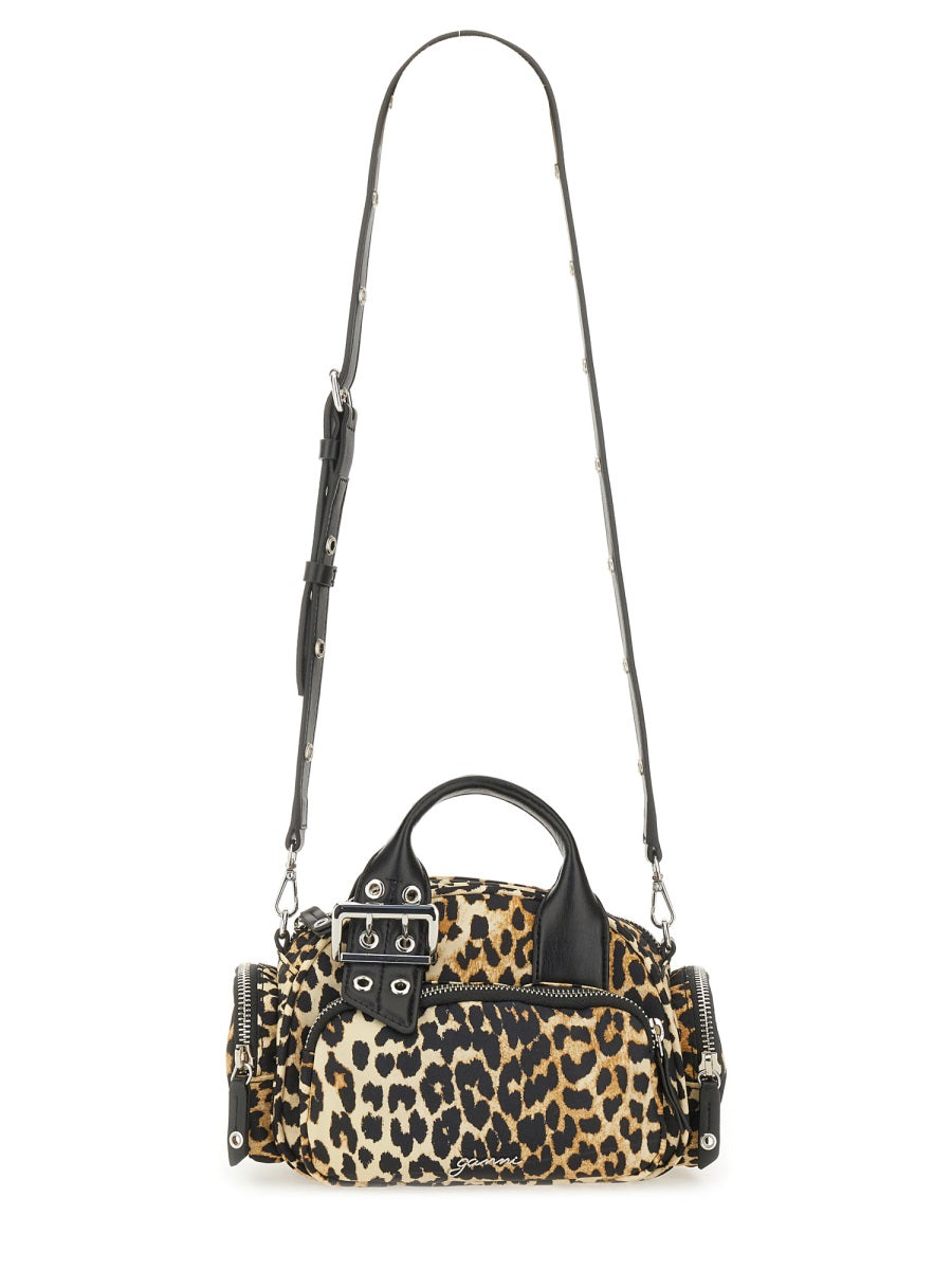 GANNI Leopard-Print Tote Handbag
