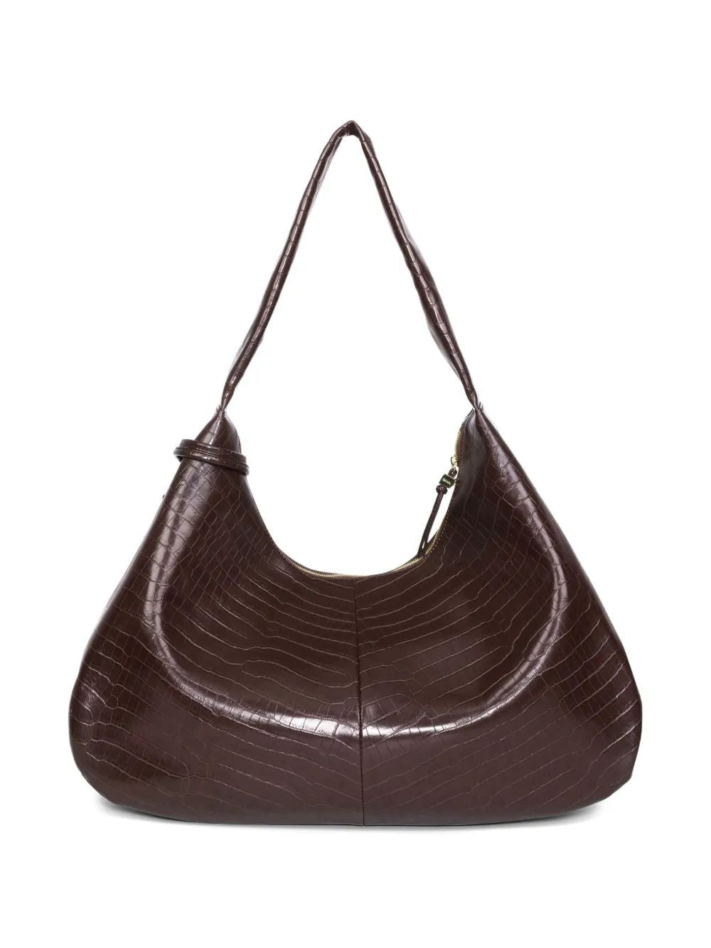 GANNI XXL Croco Hobo Handbag