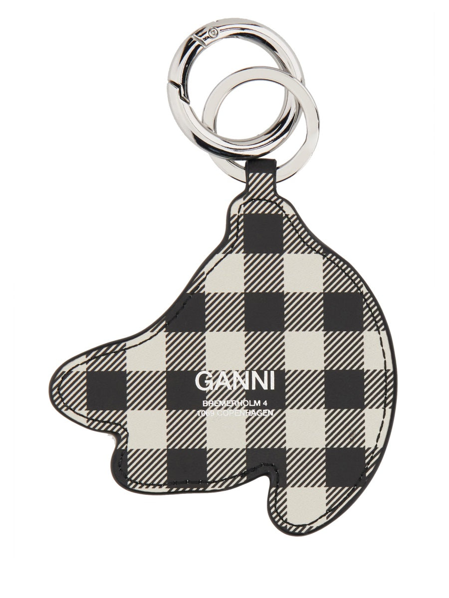GANNI Mini Keyring with Clasp - Stylish Accessory