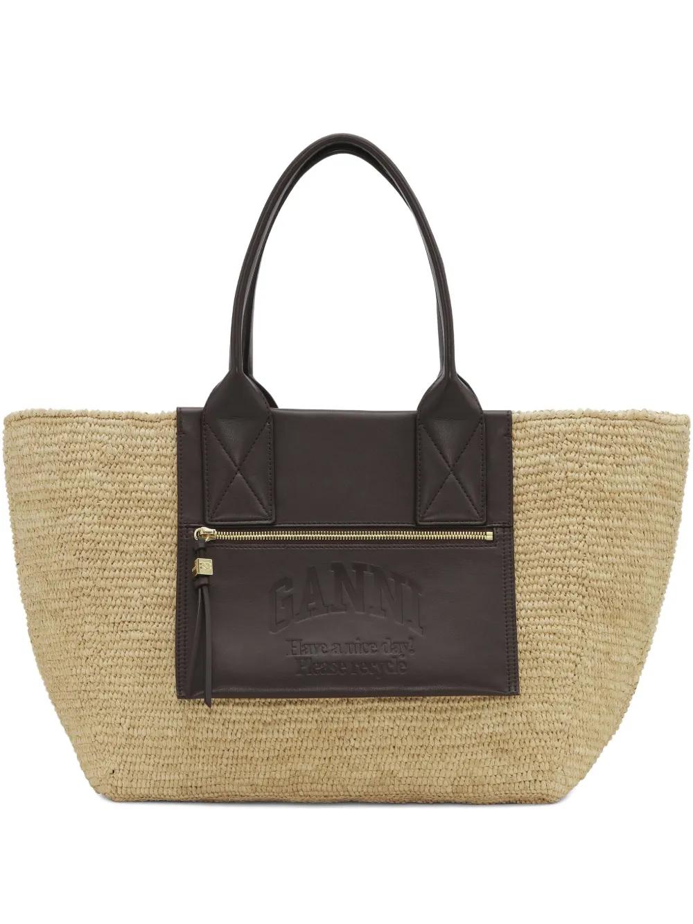 GANNI Easy Medium Shopper Handbag