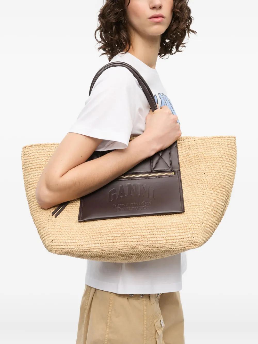 GANNI Easy Medium Shopper Handbag