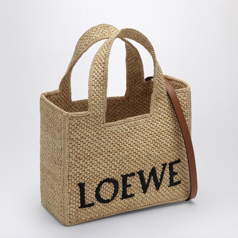 LOEWE Mini Raffia Tote Handbag