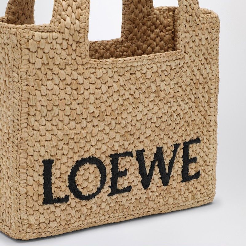 LOEWE Mini Raffia Tote Handbag