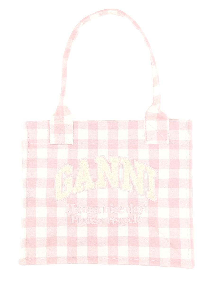 GANNI Sustainable Mini Recycled Cotton Handbag