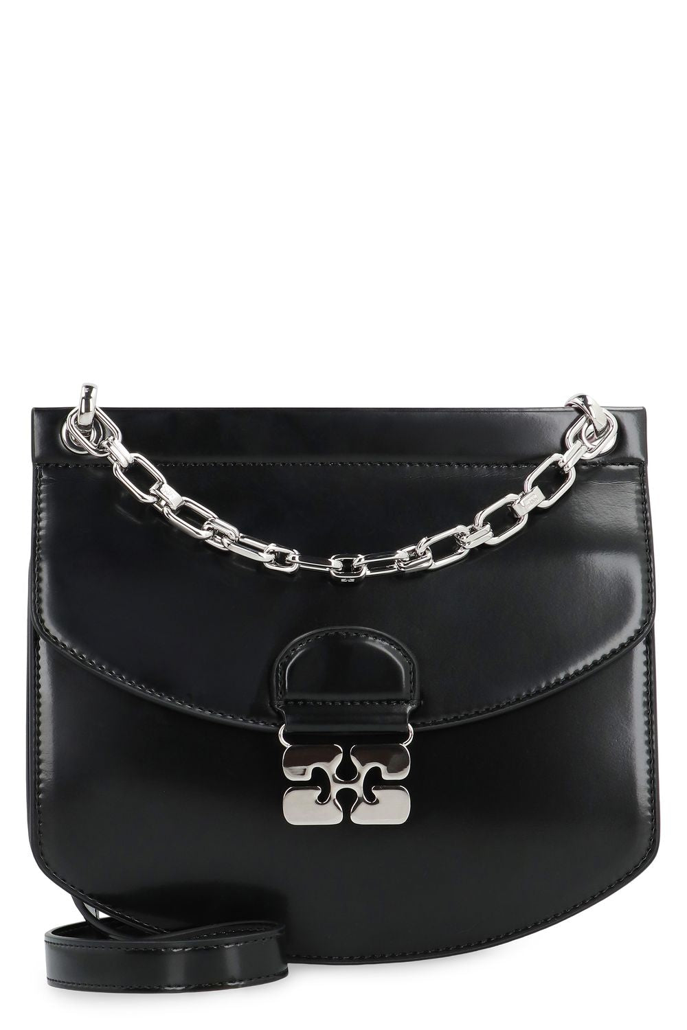 GANNI Mini Crossbody Handbag with Removable Chain