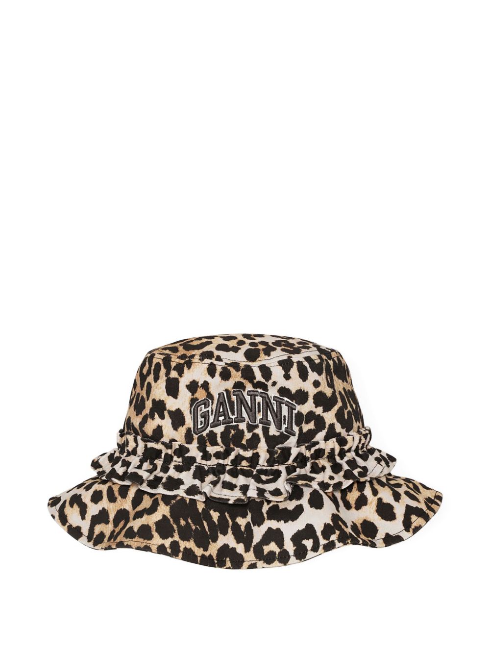 GANNI Leopard Print Bucket Hat