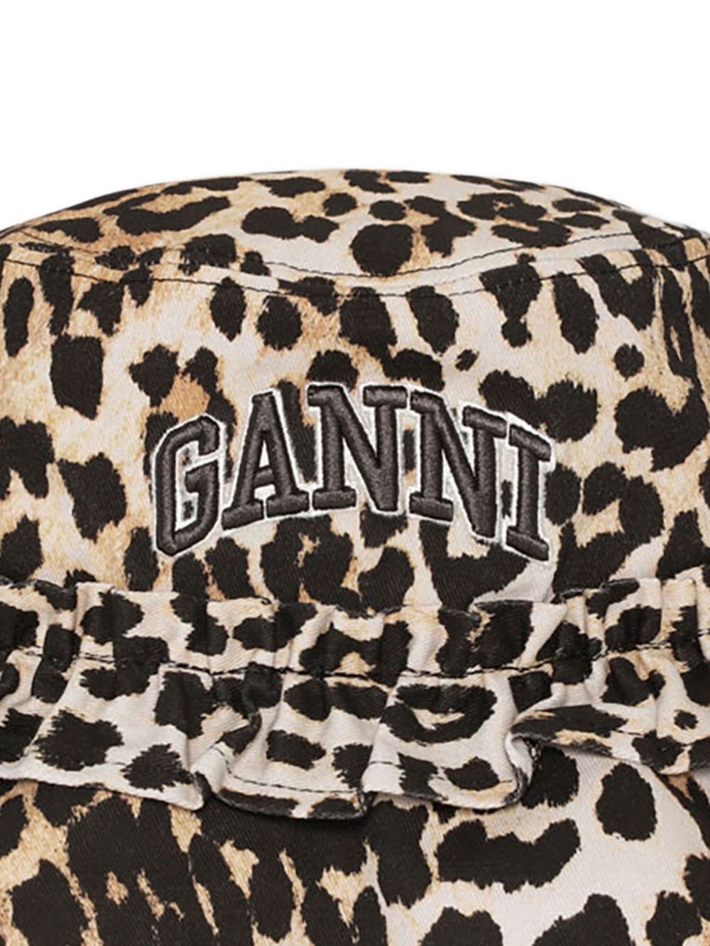 GANNI Leopard Print Bucket Hat