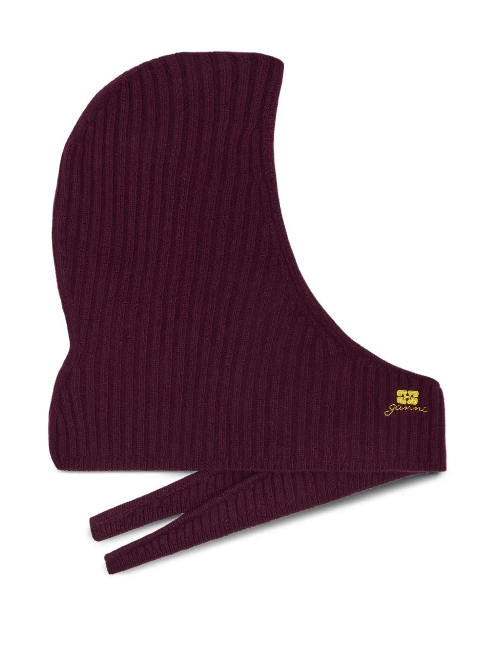 GANNI Wool Blend Balaclava Hat for Women