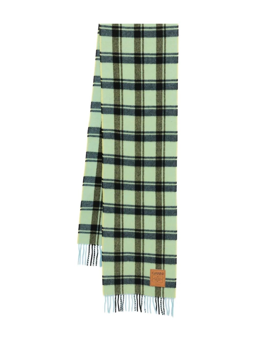 GANNI Double Face Wool Scarf for Women