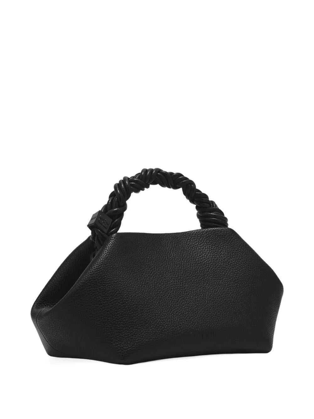 GANNI Mini Structured Tote Handbag with Twisted Handles