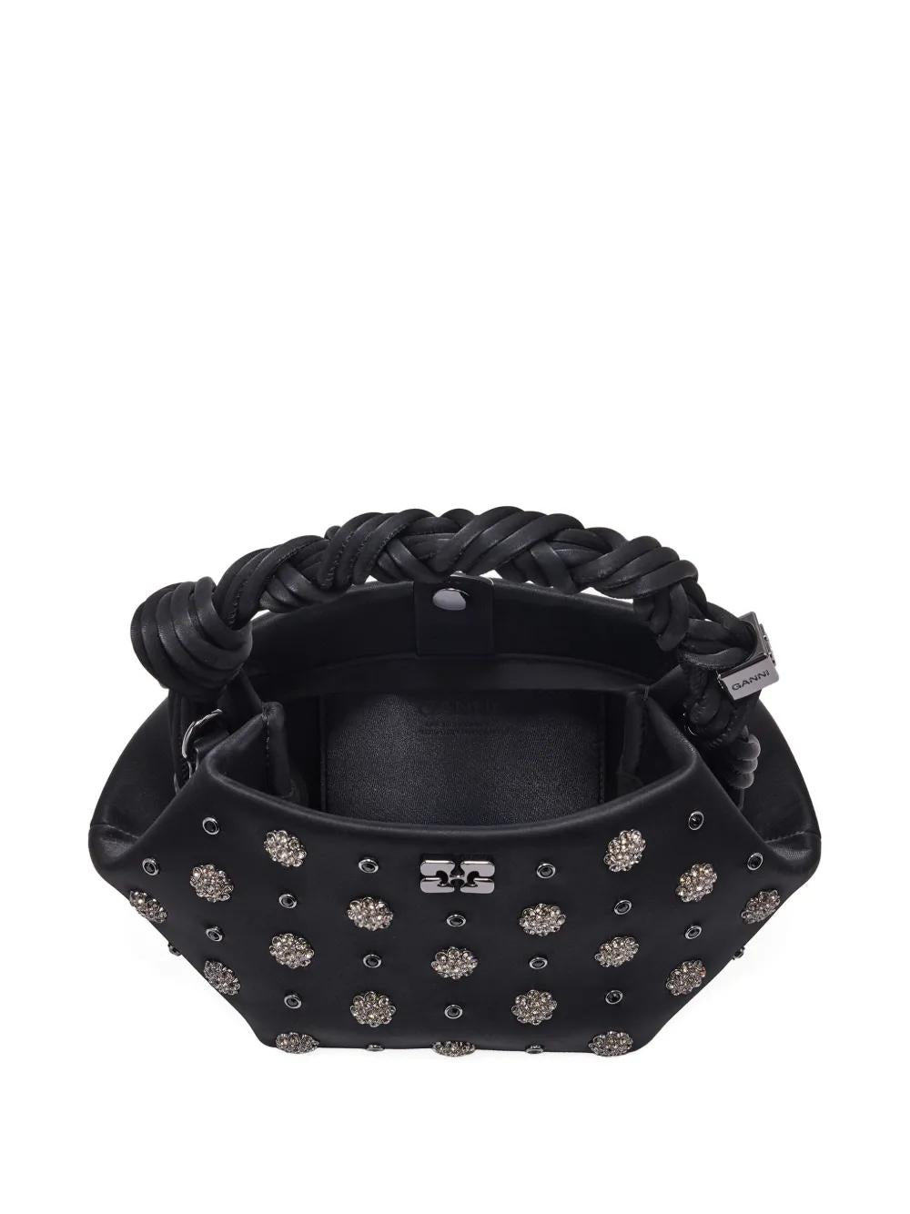 GANNI Mini Studded Floral Embellished Tote Handbag
