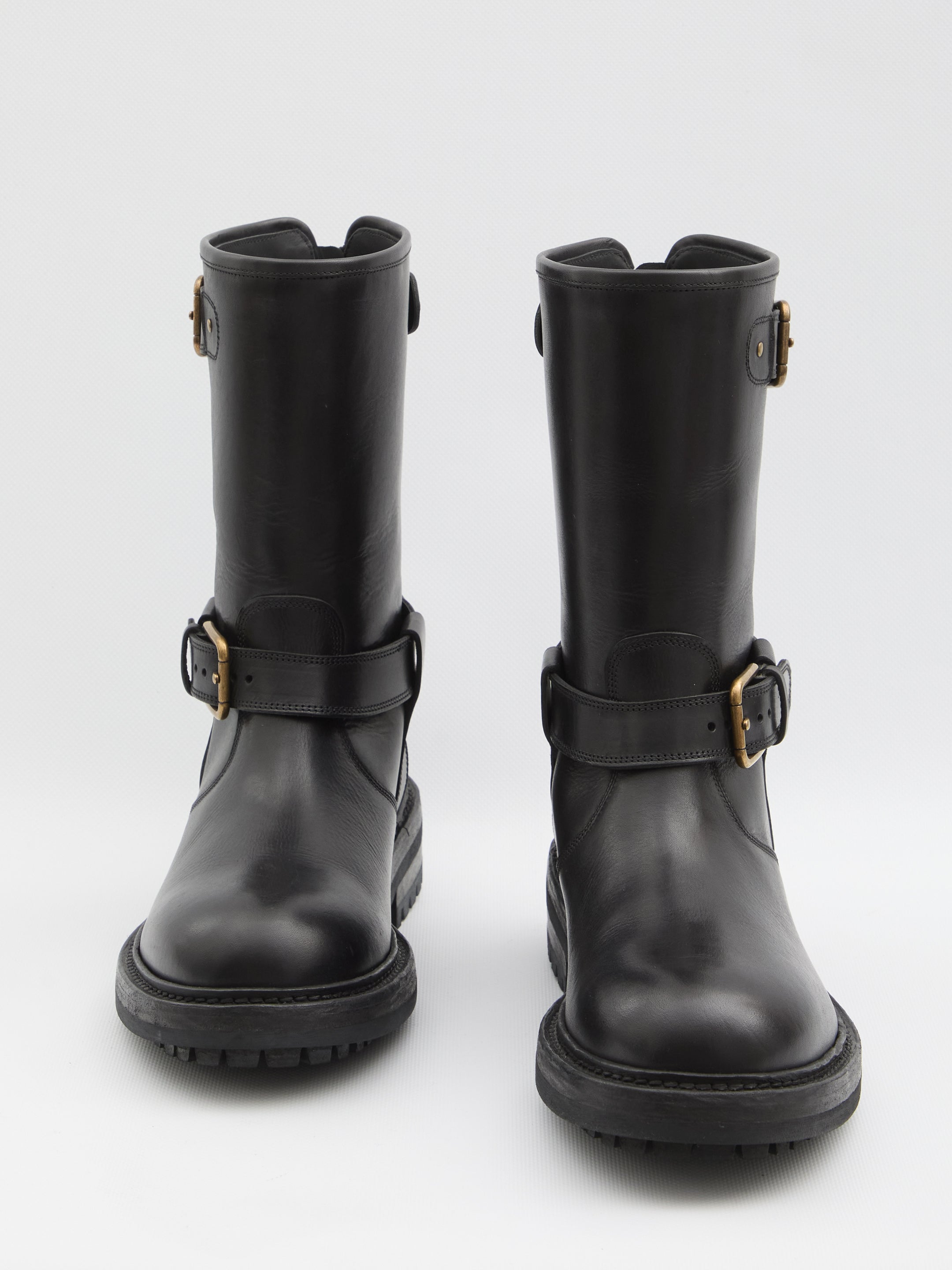 DOLCE & GABBANA Horseride Leather Boots for Men