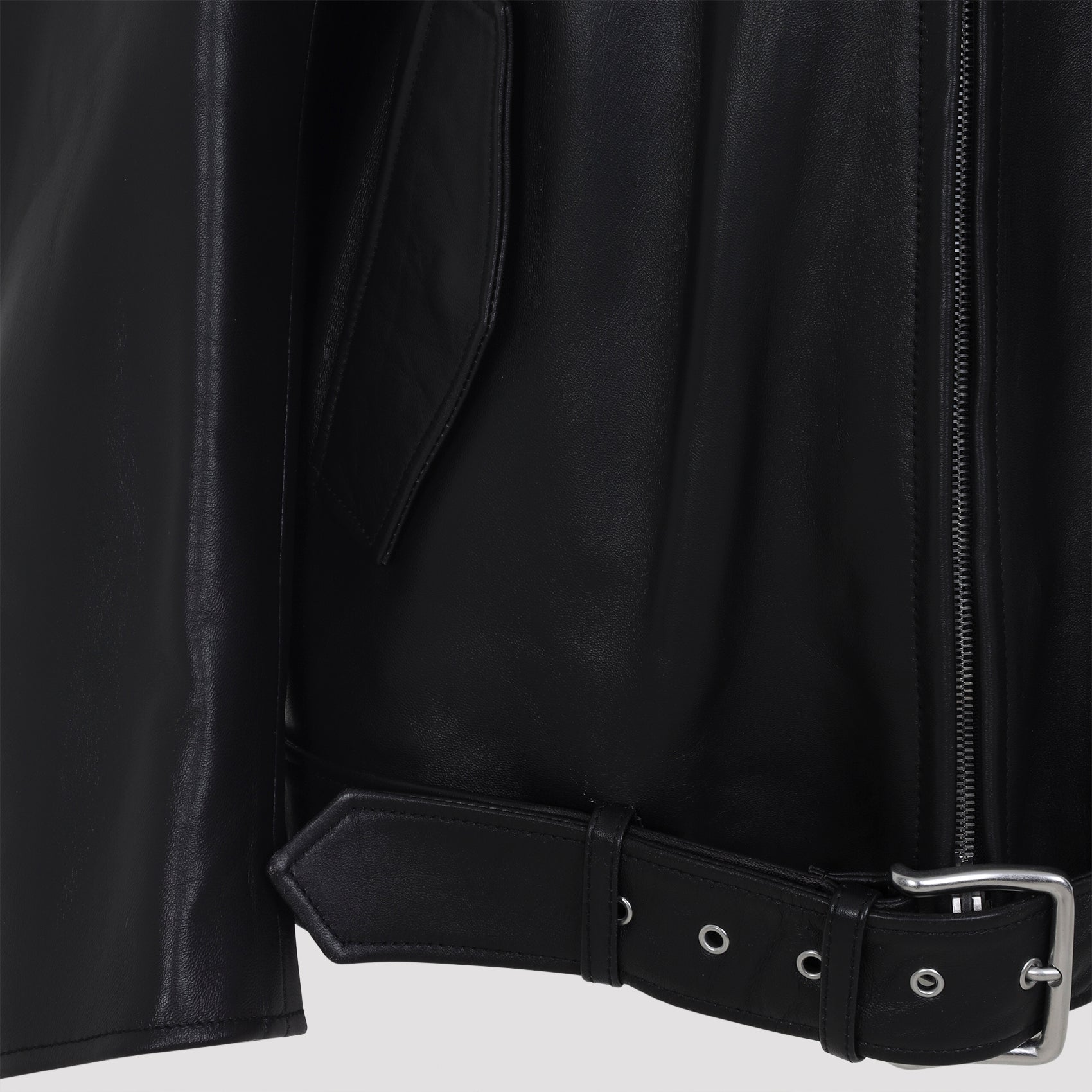 ACNE STUDIOS Relaxed Fit Lamb Leather Jacket