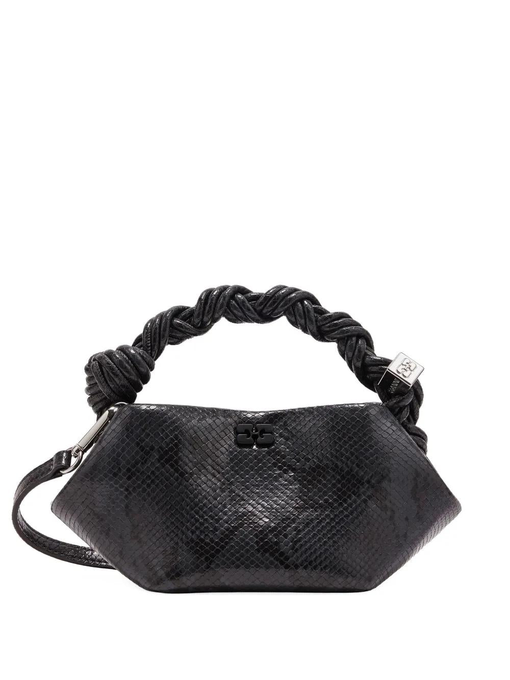 GANNI Mini Tote Handbag with Twisted Handles