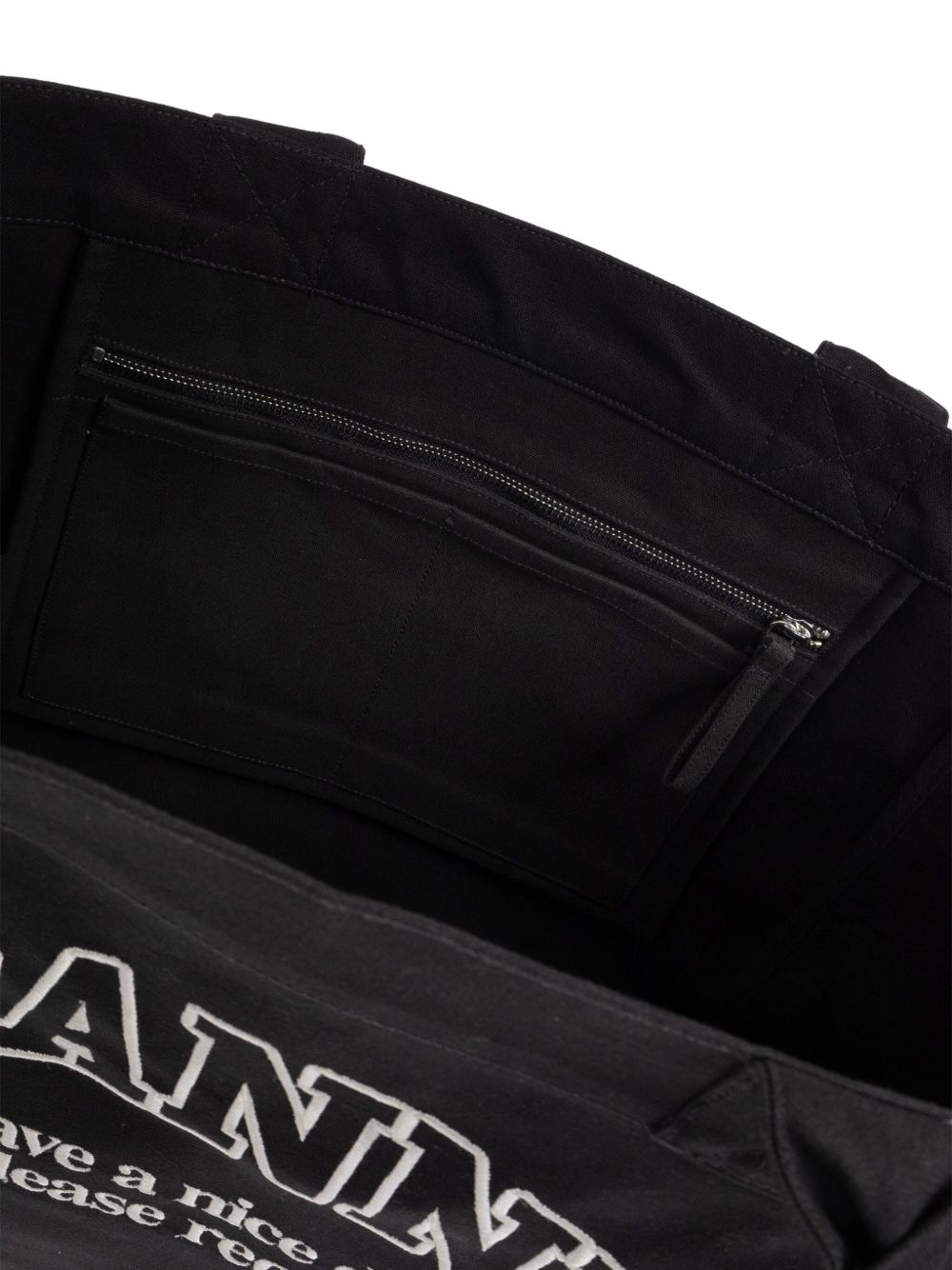 GANNI XXL Recycled Cotton Tote Handbag