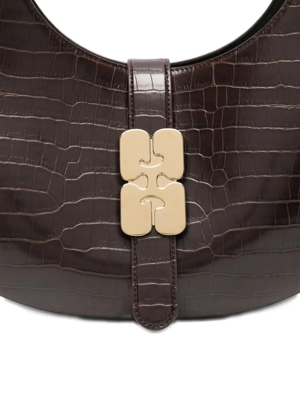 GANNI Leather Crossbody Handbag