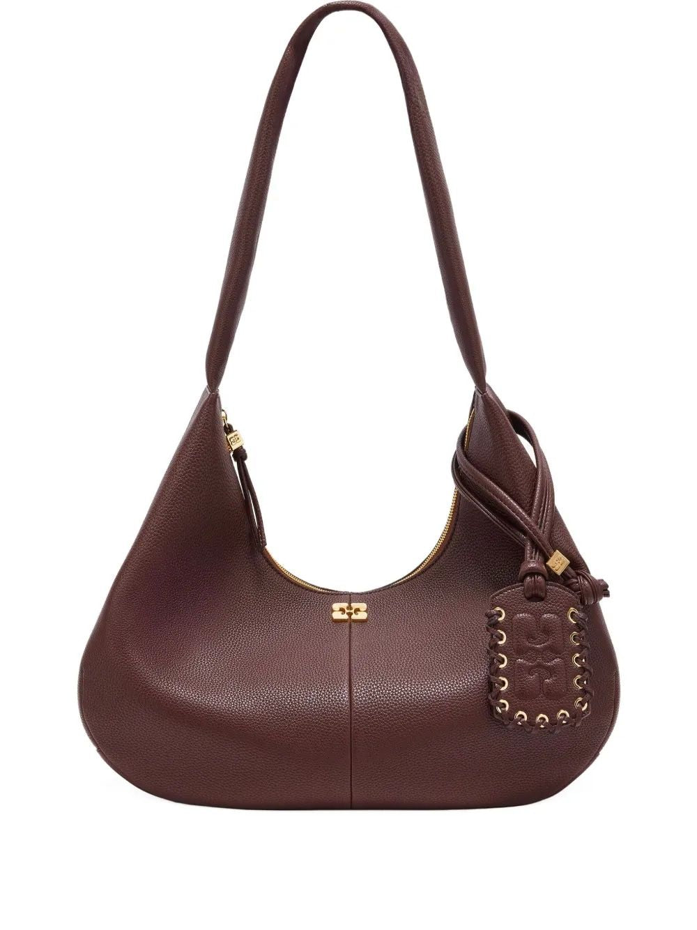 GANNI Medium Grained Hobo Handbag