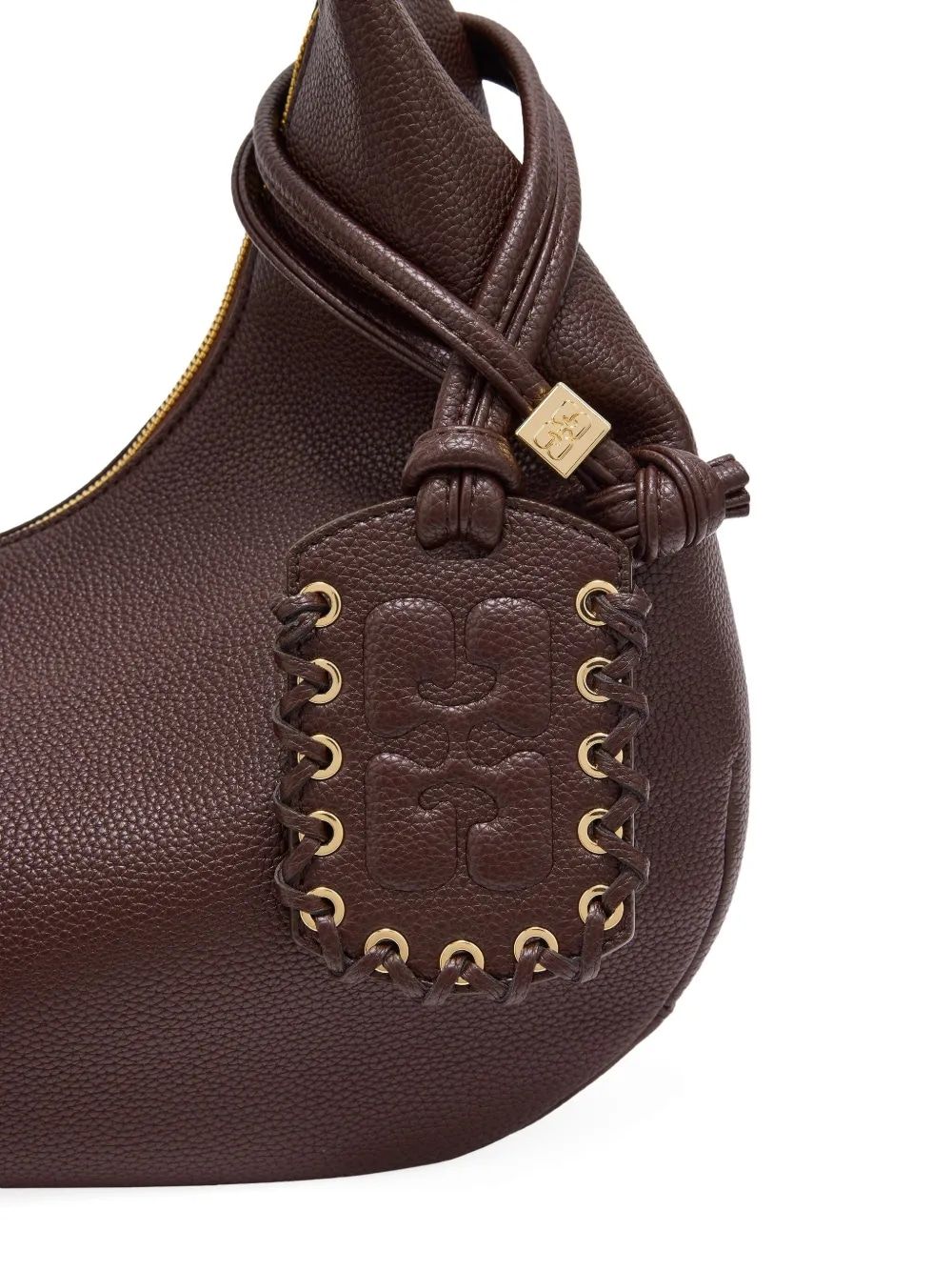 GANNI Medium Grained Hobo Handbag