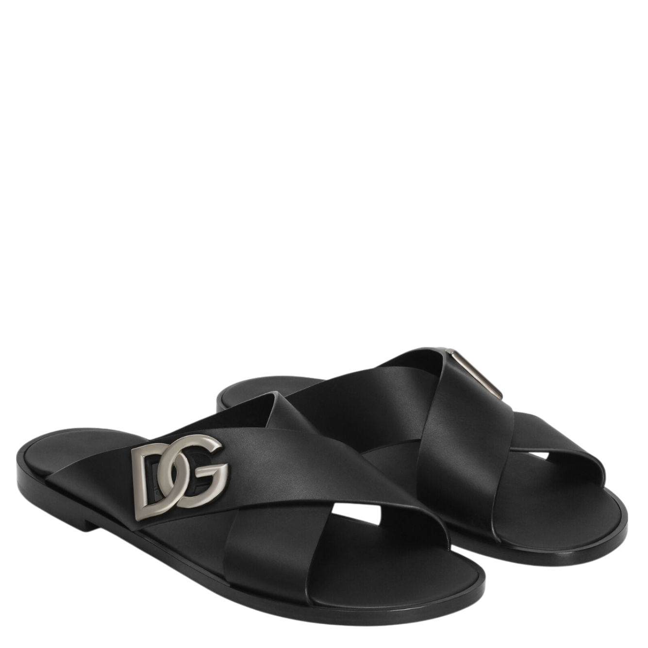 DOLCE & GABBANA Men's Luxury Leather Sandals