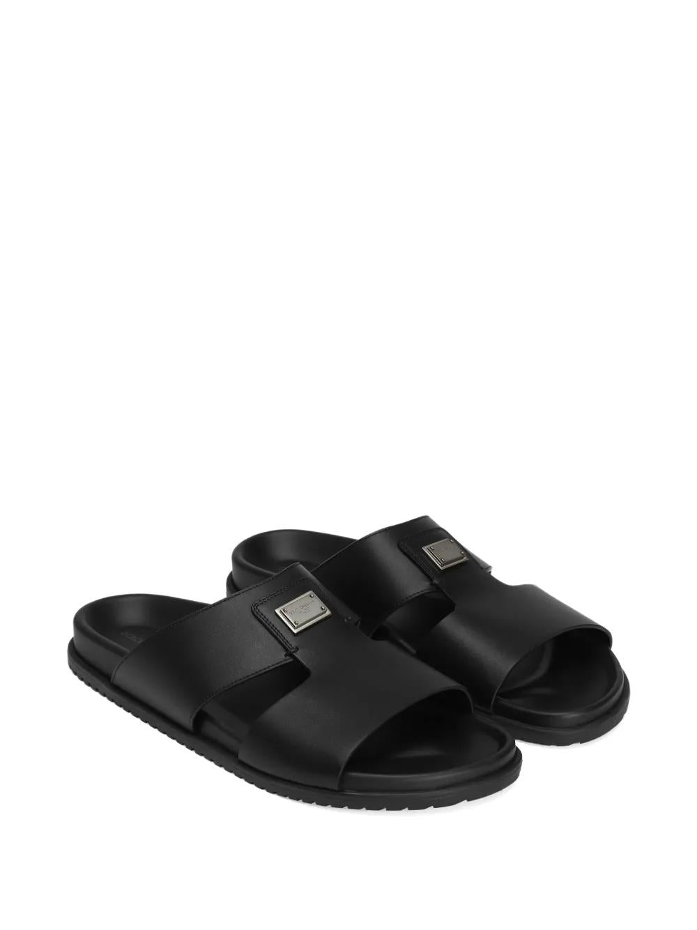 DOLCE & GABBANA Branded Plaque Slide Sandals for Men