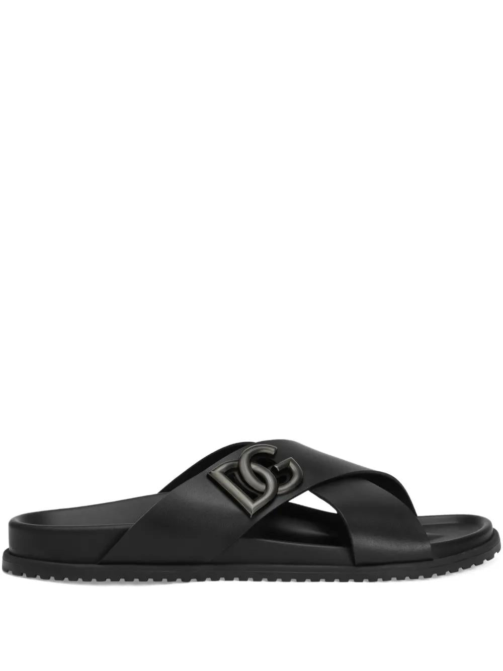 DOLCE & GABBANA DG Logo Slide Sandals for Men
