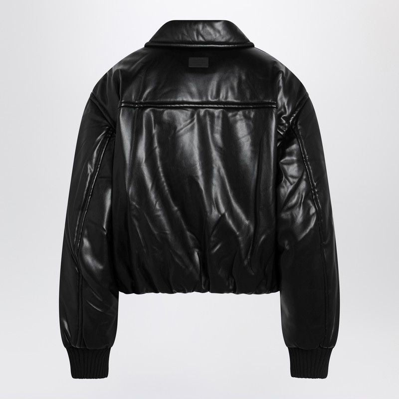 ACNE STUDIOS Faux Leather Bomber Jacket - Women’s Regular Fit