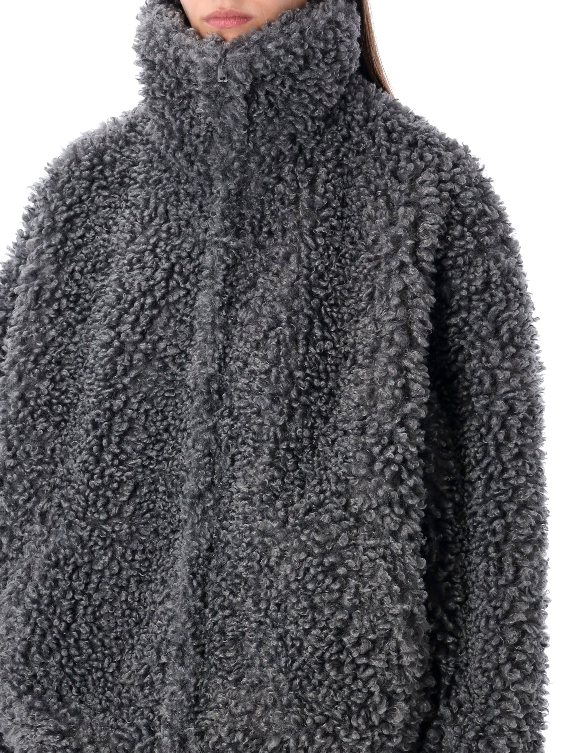ACNE STUDIOS Women's Oversized Faux Fur Bomber Jacket