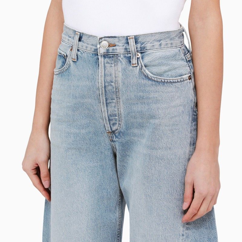 AGOLDE Light Blue Denim Balloon Jeans for Women