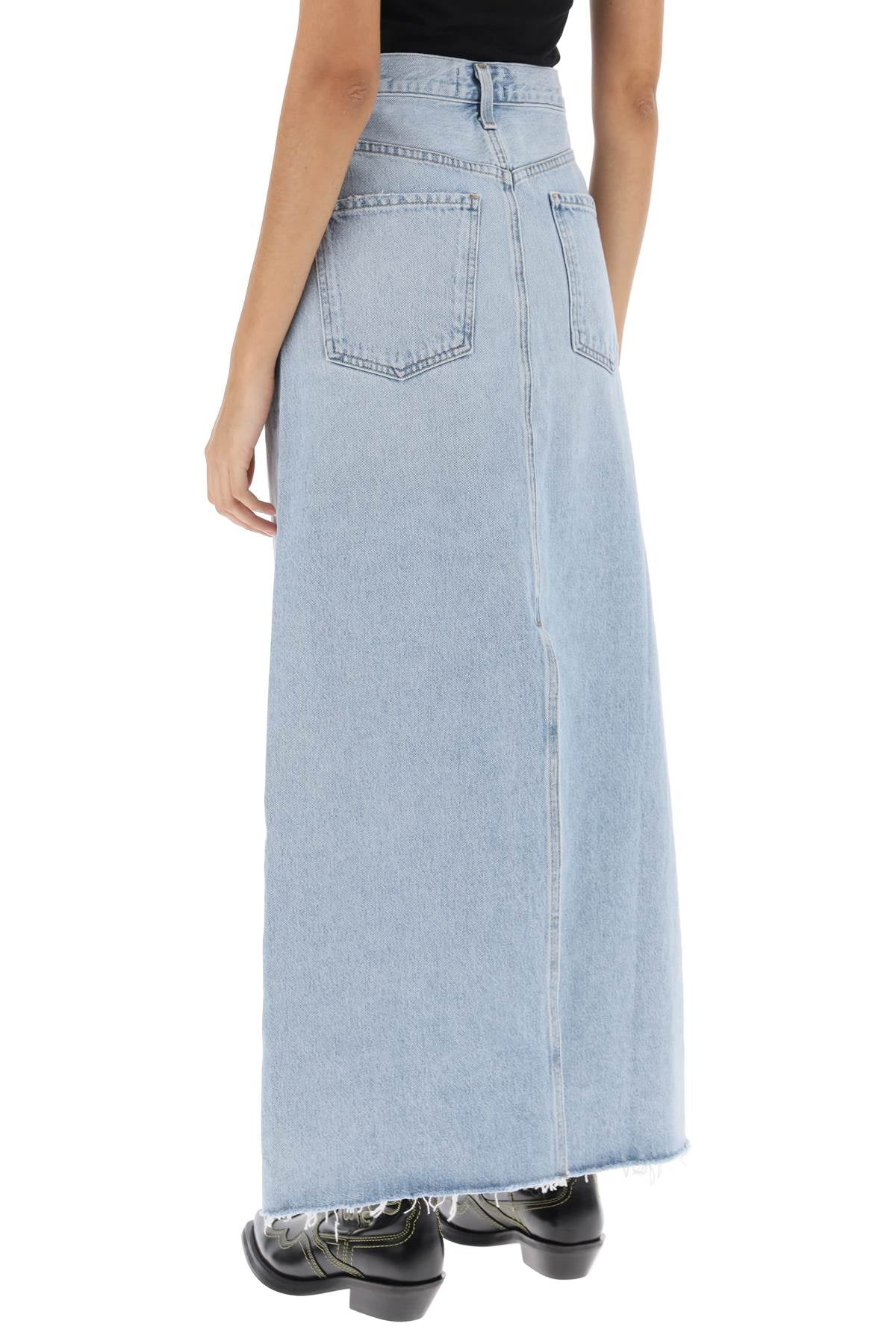 AGOLDE Maxi Denim Skirt for Women