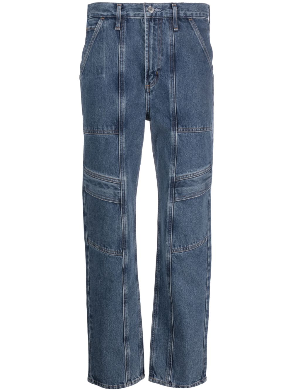 AGOLDE High-Waisted Cargo Straight-Leg Jeans