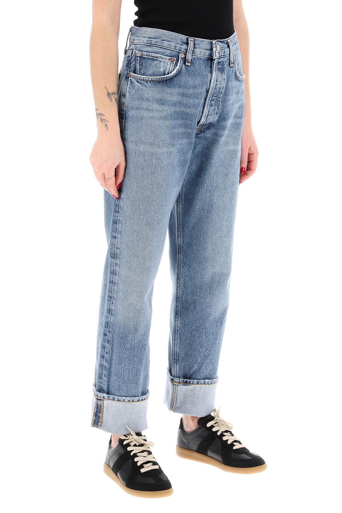 AGOLDE High-Waist Turn-Up Jeans for Women