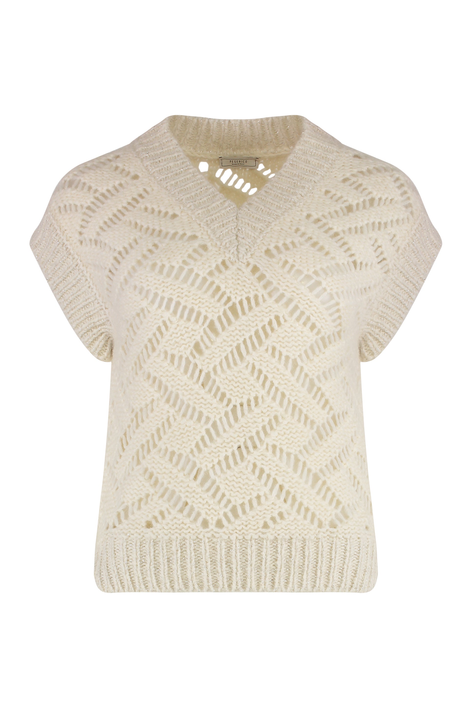 PESERICO Short-Sleeved Pullover Sweater
