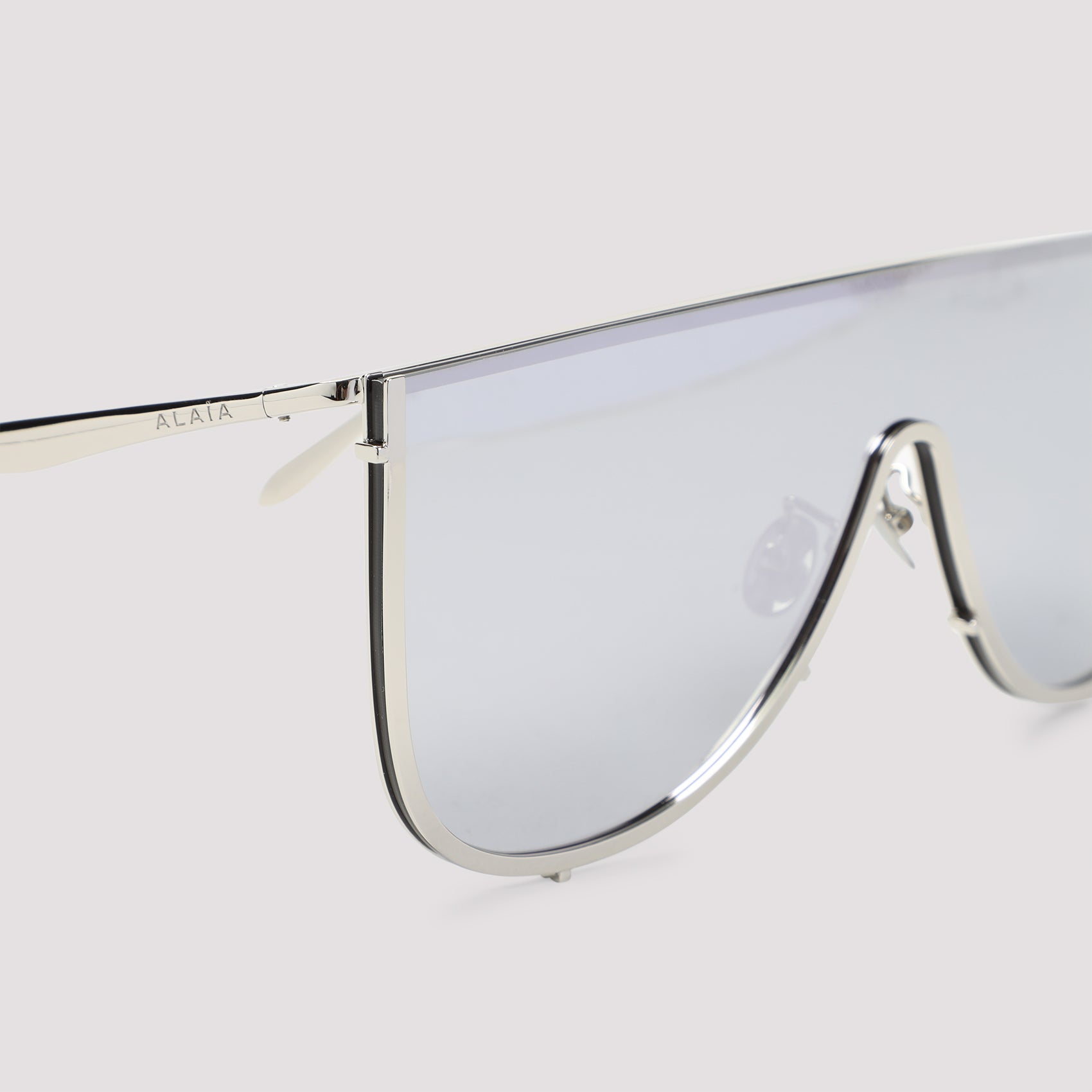 ALAIA Rectangular Metal Plate Sunglasses for Women