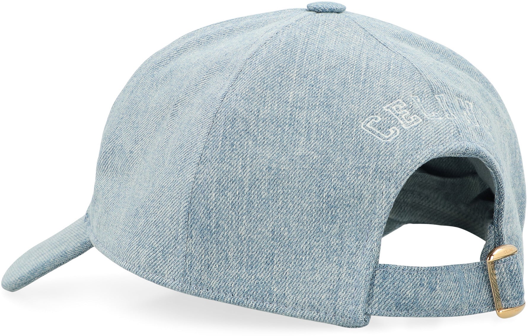 CELINE Denim Logo Baseball Cap