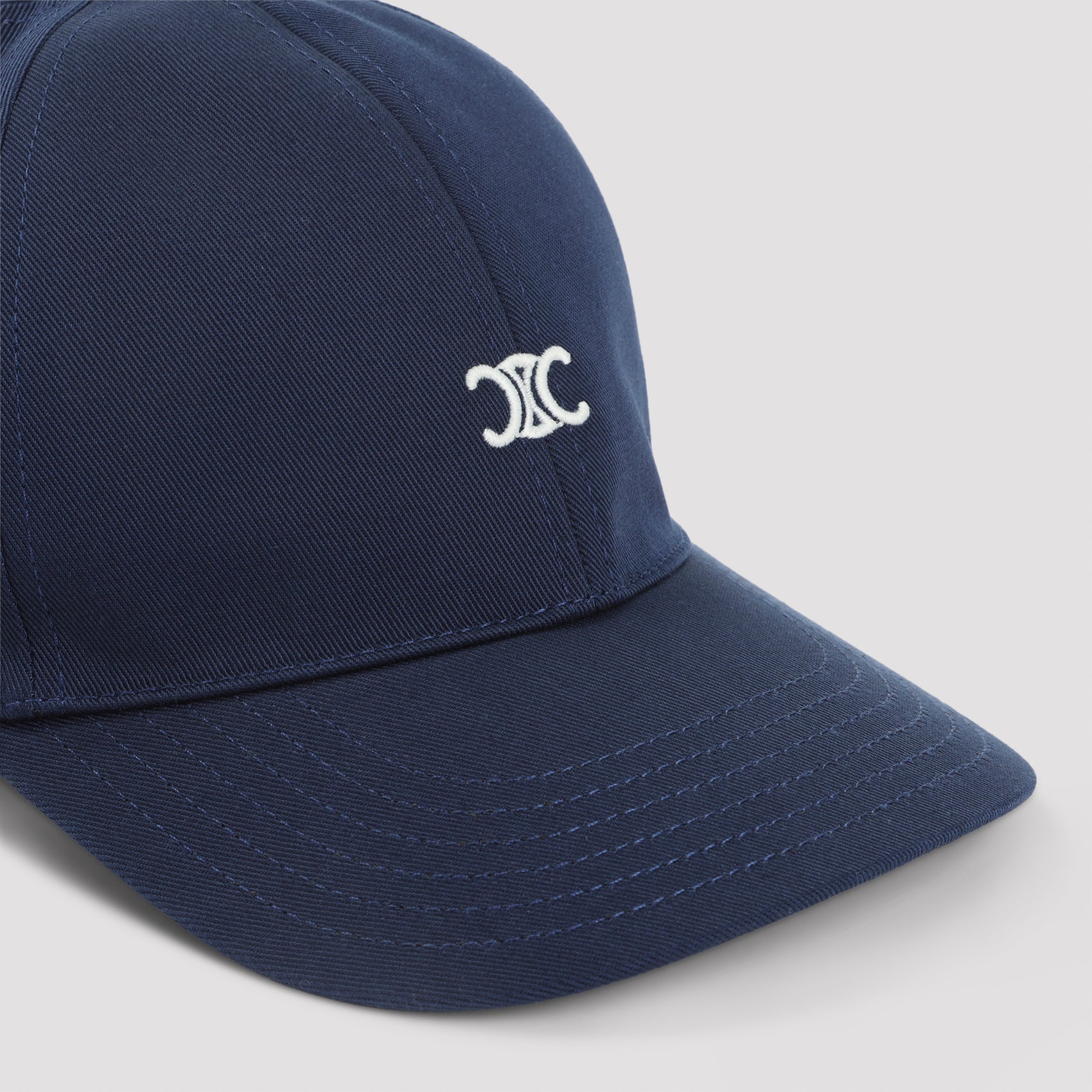 CELINE Triomphe Cotton Mini Hat for Women