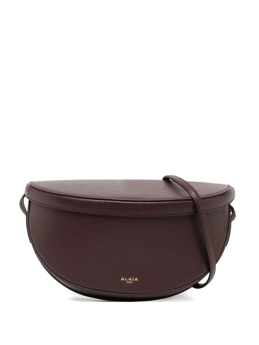 ALAIA Curved Mini Crossbody Handbag with Adjustable Strap