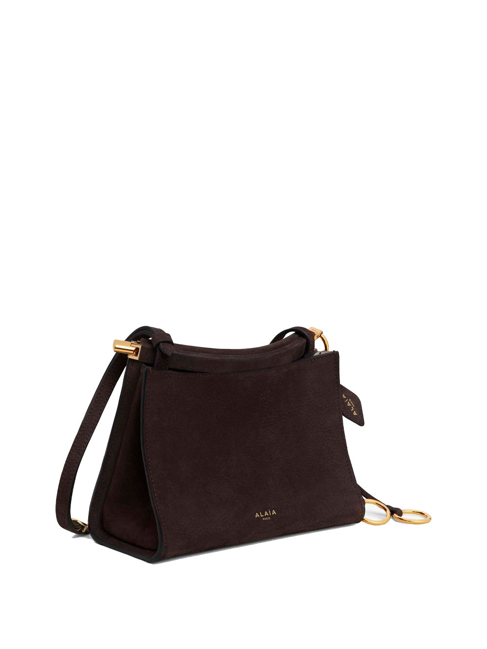 ALAIA Mini Shoulder Square Suede Handbag