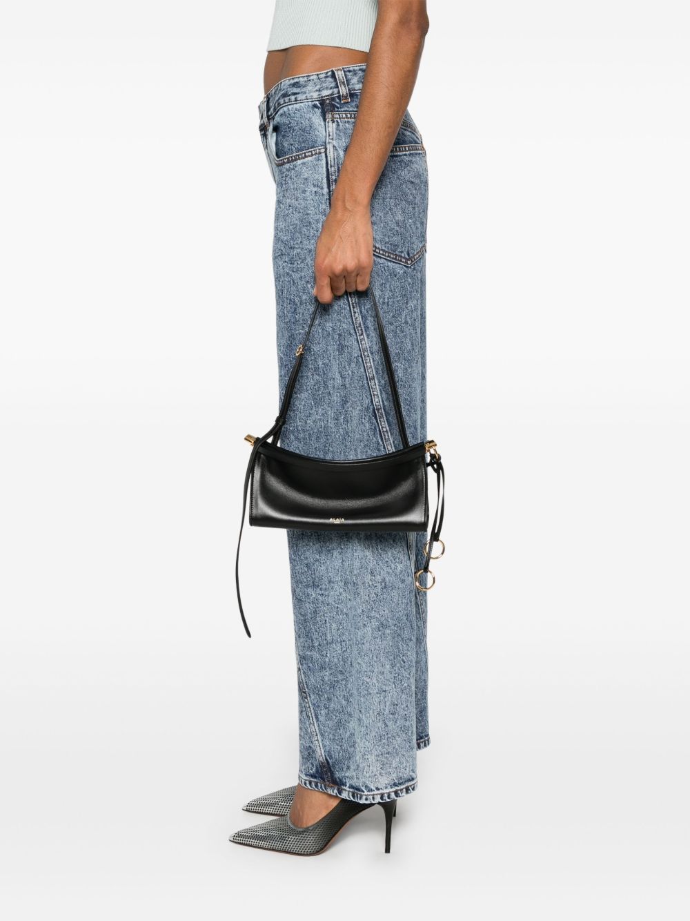 ALAIA Compact Mini East West Shoulder Handbag