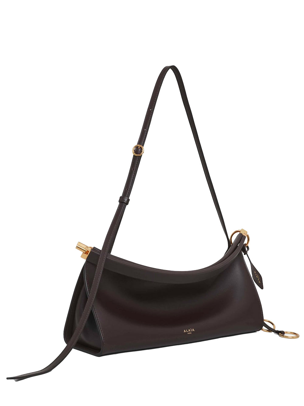 ALAIA Medium East-West Leather Handbag