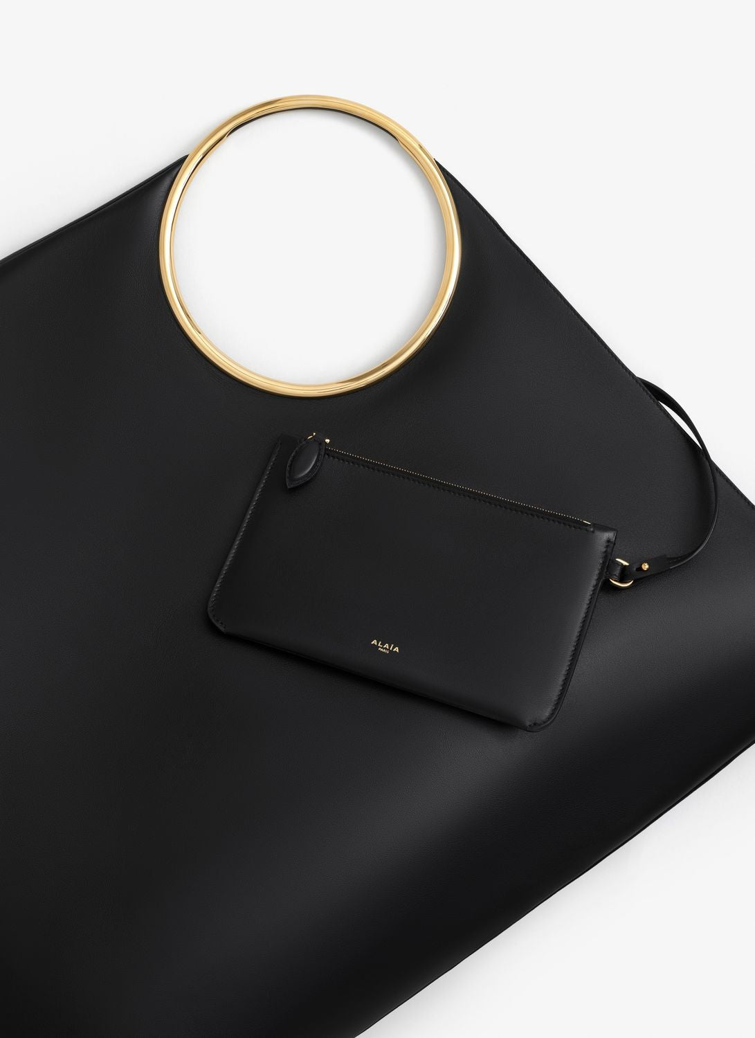 ALAIA Ring Handle Mini Tote Handbag