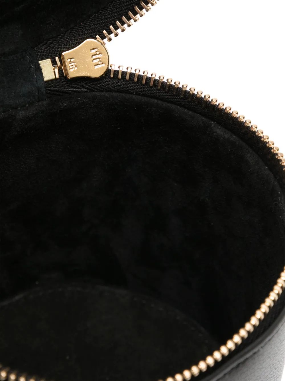 ALAIA Cylindrical Mini Handbag with Golden Zip Logo