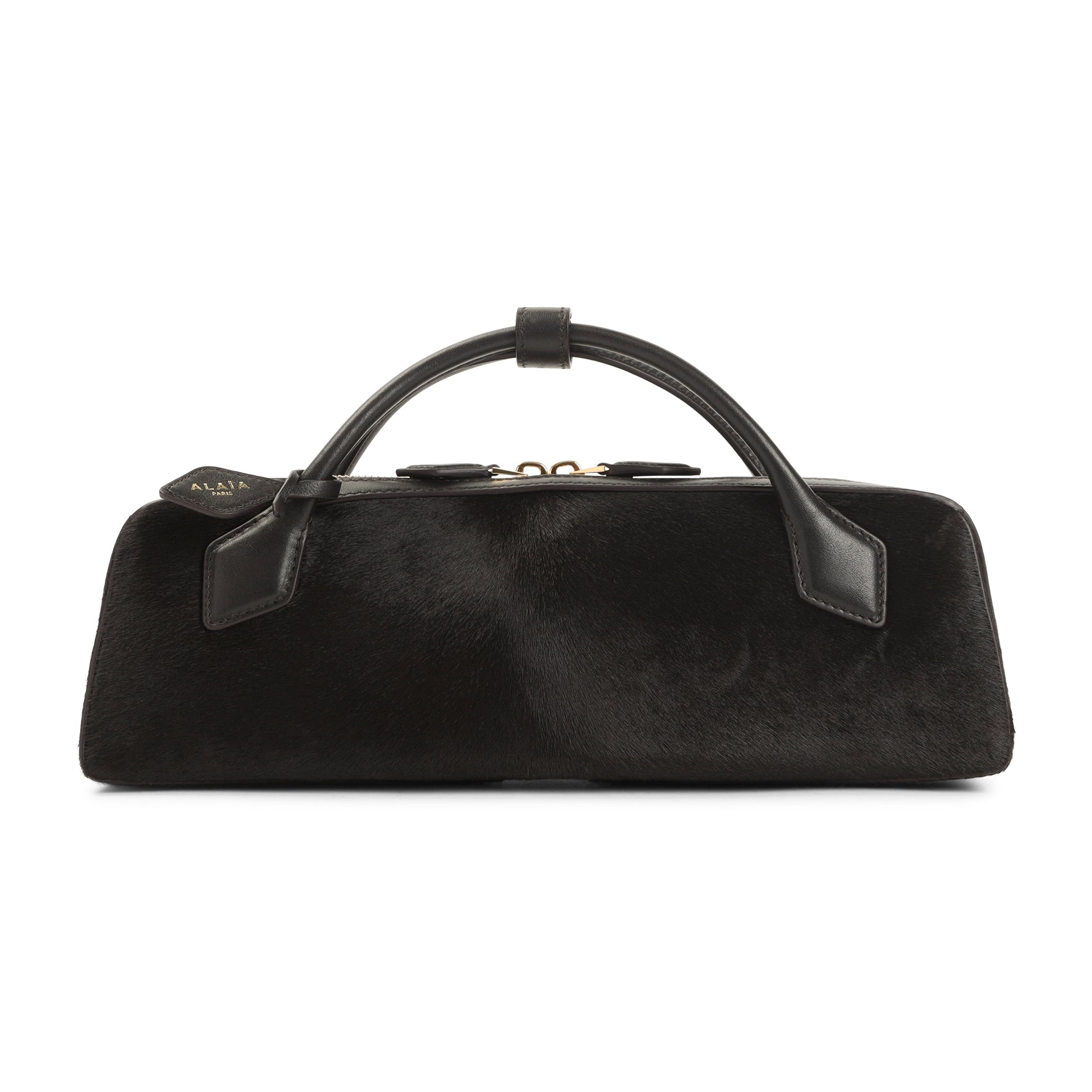 ALAIA Mini Cavallino Leather Clutch